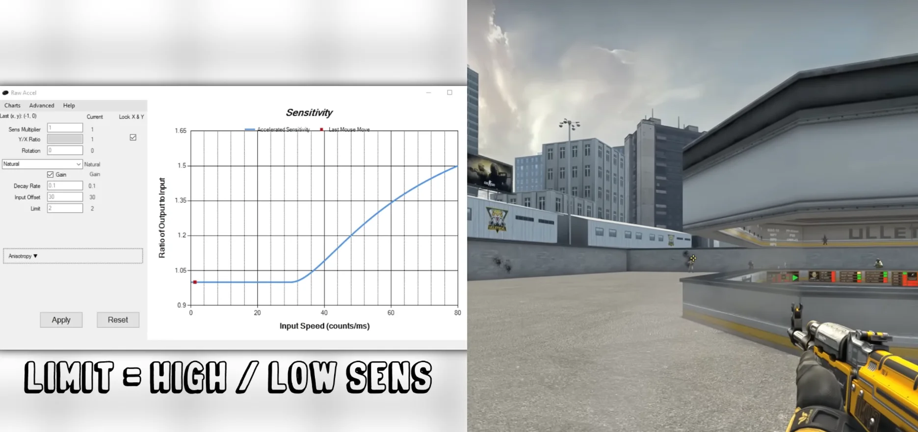 Raw Accel CS:GO Settings